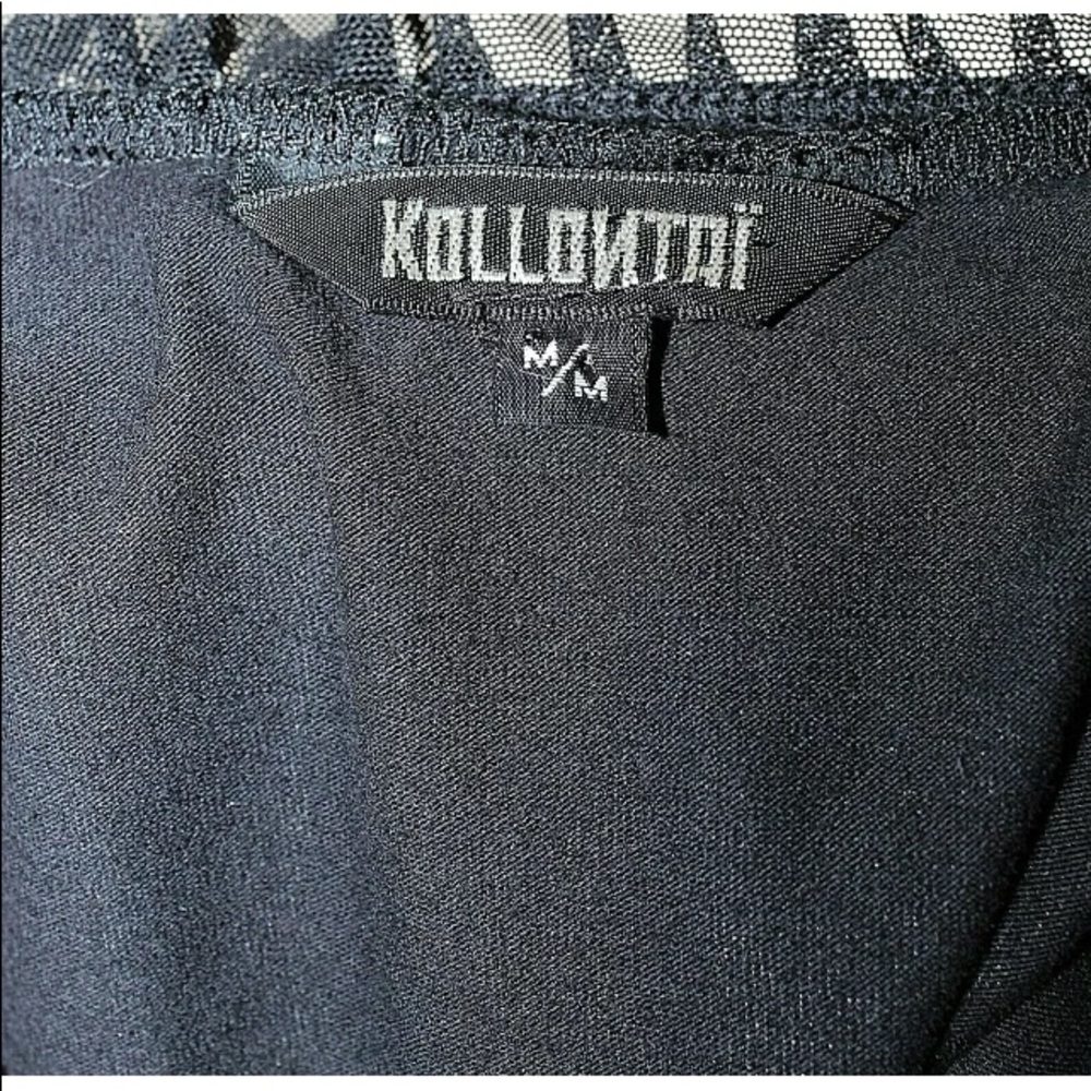 Kollontai Top Tunic M Blue Black Pink White - Picture 5 of 5